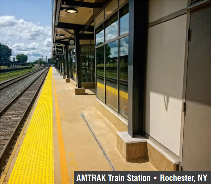 Amtrak Train Station Concrete Finishing