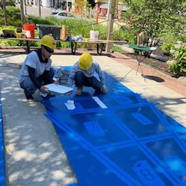 Shuffleboard Courts in Larkinville