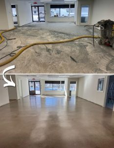 Concrete Floor Treatment for Office Space