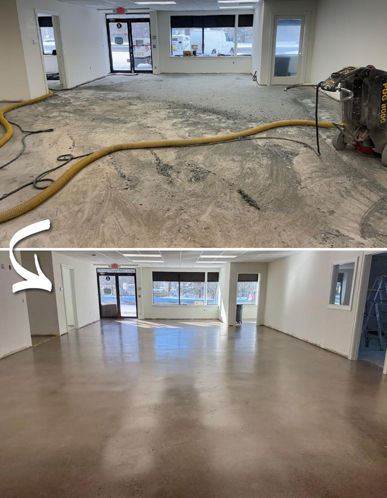 Concrete Floor Treatment for Office Space